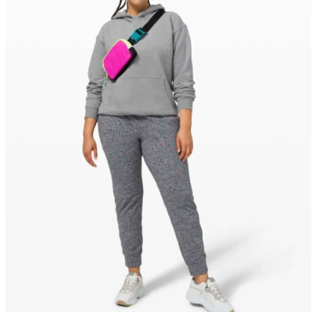 Lululemon Ready to Rulu 7/8 Jogger Neon Tweed Jacquard Battleship Electric EUC